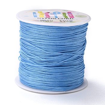Nylon Thread, Light Sky Blue, 1mm, about 98.43yards/roll(90m/roll)
