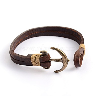 Leather Multi-Strand Bracelets(BJEW-P128-35)-4