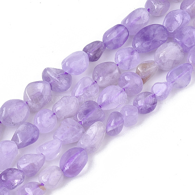 5mm Nuggets Lavender Jade Beads