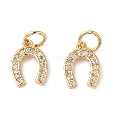 Real 18K Gold Plated Clear Others Brass+Cubic Zirconia Pendants