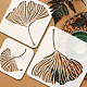 5 pcs 5 styles automne animal évider dessin peinture pochoirs(DIY-WH0394-0085)-3