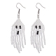 MIYUKI Round Rocailles Beaded Ghost Dangle Earrings(EJEW-TA00234)-1
