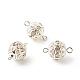 Brass Crystal Rhinestone Connector Charms(PALLOY-JF01358)-1