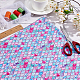 Fish Scale Pattern Polyester-Cotton Fabric(DIY-WH0430-114B)-5