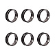 6Pcs 6 Sizes Stainless Steel Grooved Finger Ring Settings(STAS-YS0001-21)-1