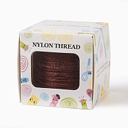 Nylon Thread, Saddle Brown, 1.0mm, about 49.21 yards(45m)/roll(NWIR-JP0014-1.0mm-713)