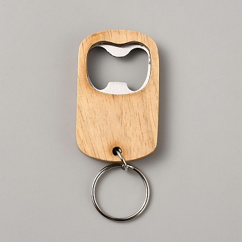 Wood with 420 Stainless Steel Bottle Opener, Navajo White, 100mm