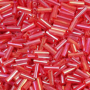 Transparent Colours Rainbow Glass Bugle Beads(TSDB6MM165B)-4
