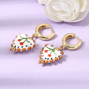 Brass Hoop Dangle Earrings(KK-CBA8324-26G-03)-1
