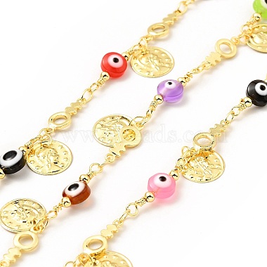 Colorful Glass Link Chains Chain