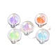 UV Plating Rainbow Iridescent Acrylic Beads(OACR-H112-16D)-1