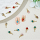 30Pcs 6 Colors Alloy Rhinestone Cabochons(MRMJ-HY0001-25)-4