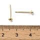 Brass Studs Earrings Finding(KK-K383-01A-G)-3