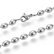 304 inoxydable colliers de perles d'acier(NJEW-I238-05A)-2
