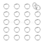 20Pcs Zinc Alloy Spring Gate Rings, O Rings, Platinum, 6 Gauge, 27x4mm, Inner Diameter: 20mm(FIND-UN0003-71)