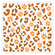 PET Hollow Out Drawing Painting Stencils, for DIY Scrapbook, Photo Album, Paw Print, 30x30cm(DIY-WH0391-0409)