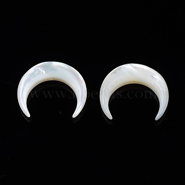 Natural White Shell Mother of Pearl Shell Beads(X-SSHEL-T012-07)-2
