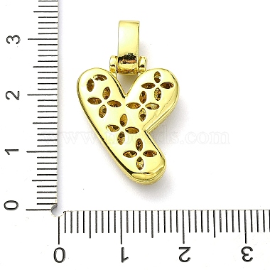 pendentifs en laiton zircon cubique transparent(KK-M279-01G-Y)-3