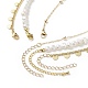 3Pcs 3 Style Brass Satellite Chain Necklaces Set(NJEW-JN04106)-6