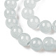 Chapelets de perles rondes en verre imitation jade peint(X-DGLA-Q021-6mm-43)-3