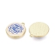 Printed Alloy Enamel Pendants(ENAM-N072-02KCG-02)-2