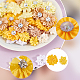 80pcs 8 styles accessoires de costume en polyester faits &agrave; la main(DIY-WR0004-28)-3