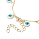 Handmade Textured Brass Bar Link Chains Bracelet Making(AJEW-JB01150-28)-3