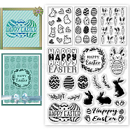 Custom PVC Plastic Clear Stamps, for DIY Scrapbooking, Photo Album Decorative, Cards Making, Rabbit, 160x110mm(DIY-WH0618-0042)