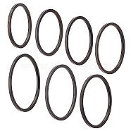 Unicraftale 14Pcs 7 Size Polished Plain Dome Finger Ring for Girl Women, 304 Stainless Steel Ring, Electrophoresis Black, US Size 4 1/4~10 1/4(15~19.9mm), 2pcs/size(RJEW-UN0001-06)