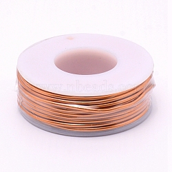 Matte Aluminum Wire, with Spool, Dark Salmon, 15 Gauge, 1.5mm, 10m/roll(AW-G001-M-1.5mm-04)