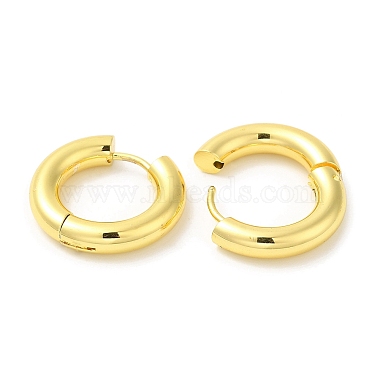 Rack Plating Brass Huggie Hoop Earrings for Women(EJEW-D059-13A-G)-2