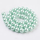 brins de perles rondes en verre teinté écologique(HY-A002-10mm-RB034N)-2