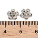 Brass Micro Pave Clear Cubic Zirconia Bead Caps(CU-CBA6A75-28P)-3