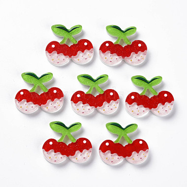 Red Fruit Cellulose Acetate Cabochons