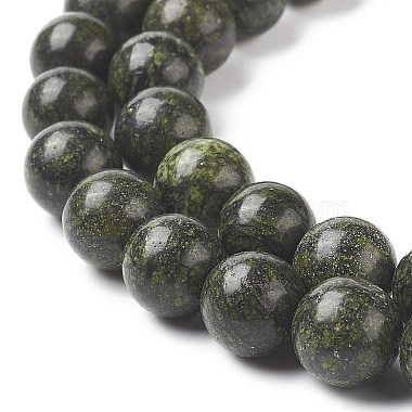 Natural Serpentine/Green Lace Stone Beads Strands(G-S259-15-10mm-1)-3