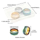 3Pcs 3 Colors 201 Stainless Steel Curb Chain Finger Rings Set for Women(RJEW-YW0001-02)-4