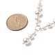 Shell Pearl Beaded Lariat Necklace(NJEW-TA00062)-5