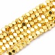 Electroplate Non-magnetic Synthetic Hematite Beads Strands(G-L485-10B-G)-1