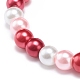 Glass Pearl Beaded Stretch Bracelet for Women(BJEW-JB08710)-5