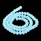 Brins de perles de verre de couleur unie imitation jade(EGLA-A034-J3mm-MD04)-4