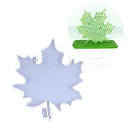 DIY Maple Leaf Cup Mat Silicone Molds, Resin Casting Molds, For UV Resin, Epoxy Resin Craft Making, White, 175x165x9mm, Inner Diameter: 170x160mm(DIY-A034-27C)