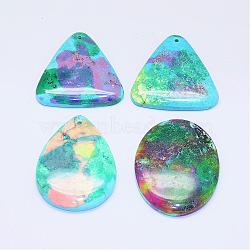 Colorful Mixed Shapes Natural Turquoise Pendants(G-K178-33K)