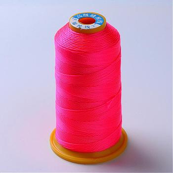 Nylon Sewing Thread, Hot Pink, 0.6mm, about 300m/roll