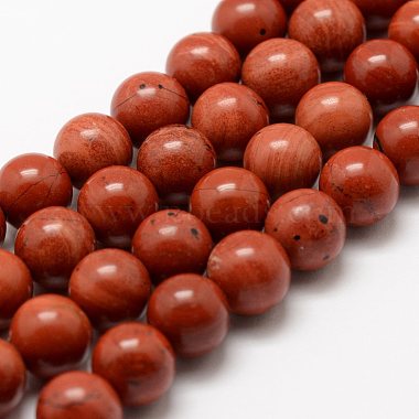Natural Red Jasper Beads Strands(X-G-E375-4mm-03)-2