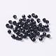 Black Faceted Round Acrylic Spacer Beads(X-PAB6mmY-1)-1
