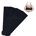 Felt Bag Bottoms Mat, Rectangle, Black, 320x79x5mm(DIY-WH0750-348A)