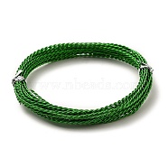 Aluminum Wire, Twisted Round, Green, 1.6mm, about 16.40 Feet(5m)/Roll(ALUM-A004-02B)