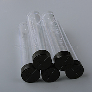 Plastic Bead Containers, Bottle, Column, Clear, 106x21mm, Capacity: 20ml(0.67 fl. oz)(X-CON-S041-01)