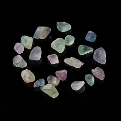 Natural Fluorite Chip Beads, No Hole/Undrilled, 5~10.5x5~7x2~4mm(G-M364-05)