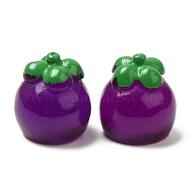 Purple Mangosteen Resin Cabochons